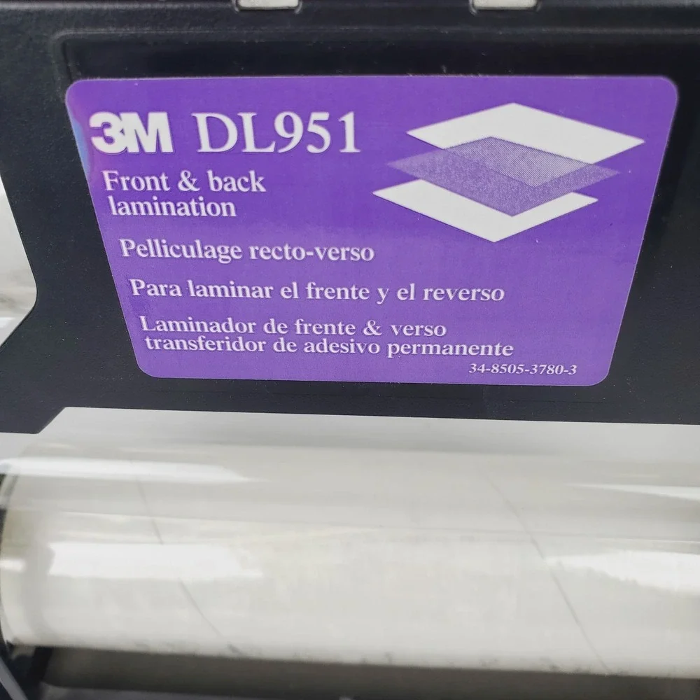 3M LS950 Non-Electric Manual Front-Back Laminating Machine Laminator w/ 3M DL951